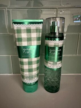 Bath & Body Works Gingham Fresh set